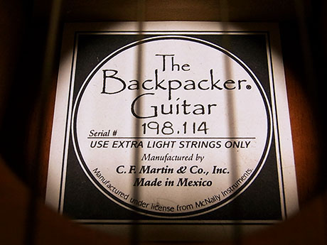 Martin Backpacker Guitar Steel