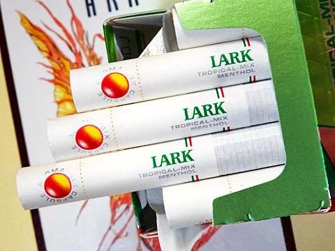 Lark Tropical Mix Menthol 1mg 100s Box 10s